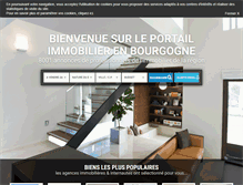 Tablet Screenshot of immobilier-bourgogne.net