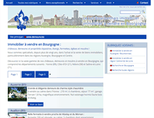 Tablet Screenshot of immobilier-bourgogne.biz